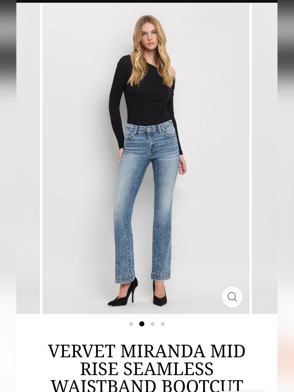 NWT Vervet by Flying Monkey "Miranda" Mid Rise Bootcut Jeans - Size 25/2 - Picture 8 of 10